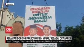 VIDEO: Relawan Dorong Prabowo Pilih Yusril Sebagai Cawapres