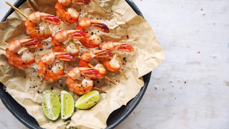 Ilustrasi udang panggang