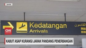 VIDEO: Kabut Asap Kurangi Jarak Pandang Penerbangan