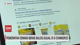 VIDEO: Pemerintah Izinkan Beras Bulog Dijual di E-Commerce