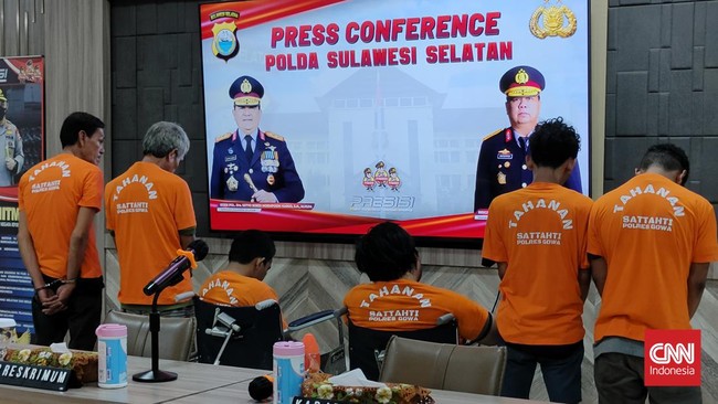 Para pelaku penyerangan berujung maut terkait poliandri di Gowa, Sulsel, ditangkap polisi di Palu.