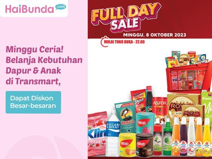Minggu Ceria! Belanja Kebutuhan Dapur & Anak di Transmart, Dapat Diskon Besar-besaran