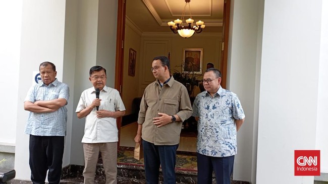 Mantan Wakil Presiden Jusuf Kalla menyatakan bakal calon presiden Anies Baswedan memiliki rekam jejak tak bermasalah di kasus Formula E.