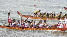 FOTO: Peluh Perjuangan Dragon Boat Indonesia Raih Medali Asian Games