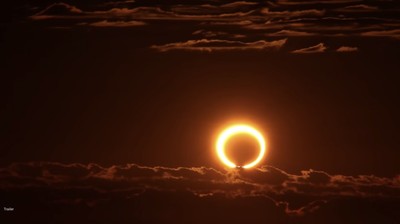 Gerhana Matahari Cincin Api Annular. Gerhana Matahari Cincin Api Annular. (Tangkapan Layar Youtube NASA)