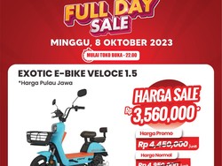 Murah! Sepeda Listrik di Transmart Full Day Sale Harganya Mulai dari Rp 3,5 Juta