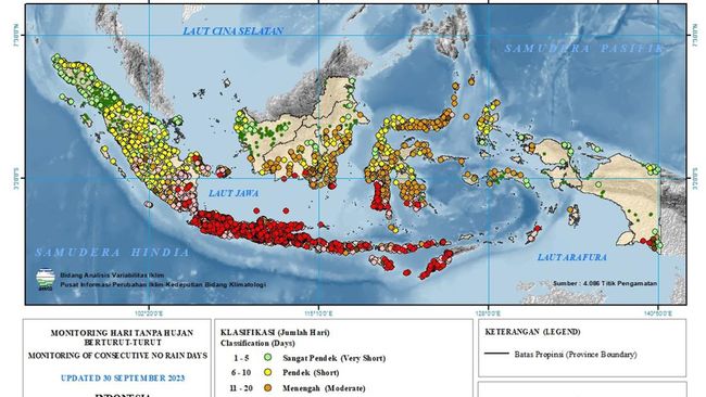 Ramalan BMKG, Kapan 'Panas Mendidih' di RI Berakhir