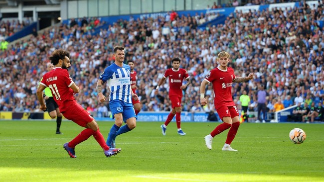 Liverpool harus puas bermain seri dengan Brighton & Hove Albion pada lanjutan Liga Inggris di Stadion The American Express Community.