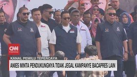 VIDEO: Anies Minta Pendukungnya Tidak Jegal Kampanye Bacapres Lain