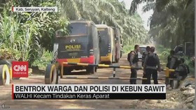 VIDEO: Bentrok Warga Dan Polisi Di Kebun Sawit