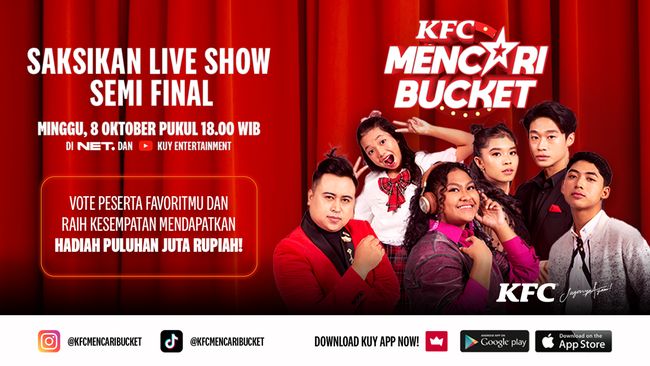 KFC Mencari Bucket Sukses Temukan 16 Peserta Calon Superstar