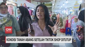 VIDEO: Kondisi Tanah Abang Pasca-Tiktok Shop Ditutup