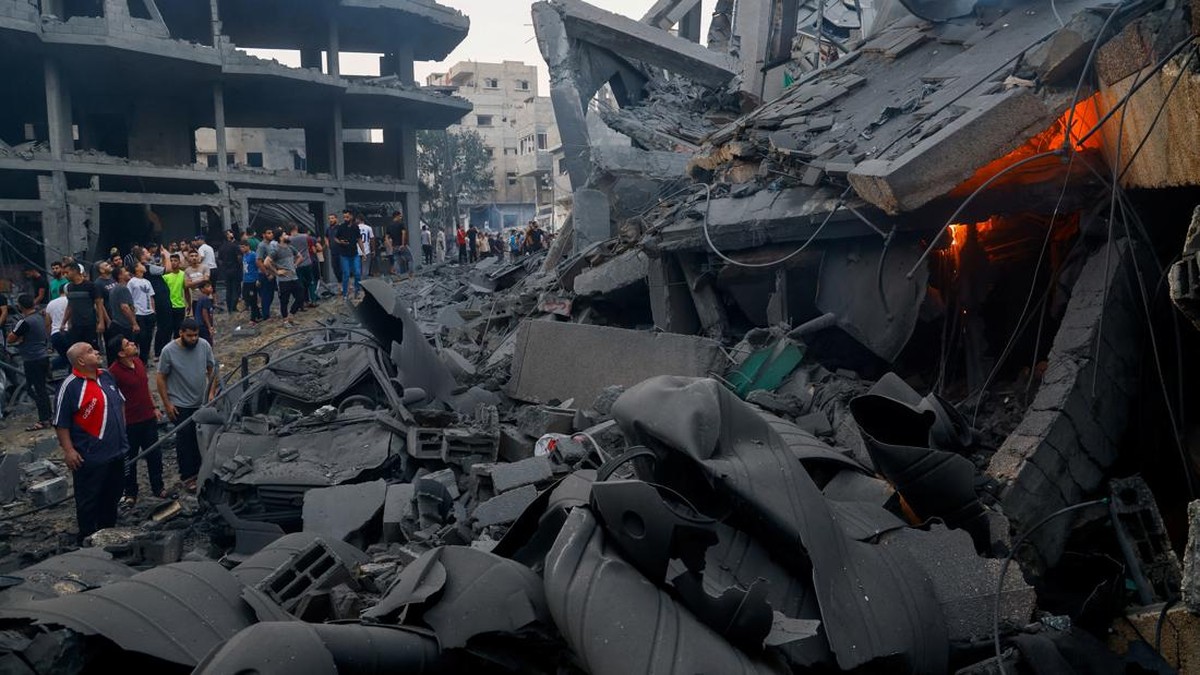 FOTO: Peluh dan Pilu Gaza Akibat Perang Hamas-Israel