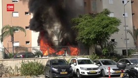 VIDEO: Detik-detik Serbuan Roket Hamas Hantam Pasukan Israel di Sderot