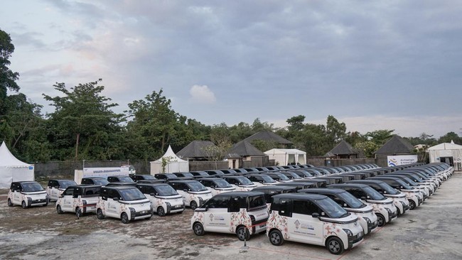 Korlantas Polri menyatakan ada 45 mobil listrik dan 58 motor listrik yang bakal dipakai untuk pengawalan tamu VVIP KTT AIS 7-8 Oktober 2023.