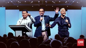 Data Elektabilitas 3 Capres-Cawapres dari Berbagai Lembaga Survei