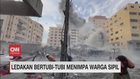 VIDEO: Ledakan Bertubi-Tubi Menimpa Warga Sipil