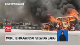 VIDEO: Mobil dan Bus Terbakar