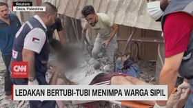 VIDEO: Ledakan Bertubi-Tubi Menimpa Warga Sipil