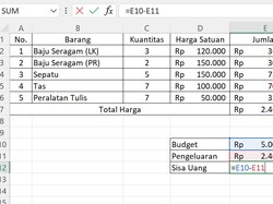 5 Rumus Penjumlahan Excel dan Cara Mudah Menggunakannya