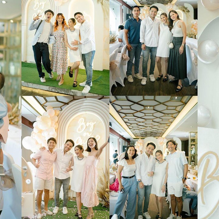 <p>Selain keluarga, acara gender reveal ini juga dihadiri oleh teman-teman Mila dan Yakup. Salah satu yang hadir adalah Hesty Purwadinata dan suaminya Edo Borne. (Foto: Instagram @jscmila)</p>
