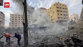 VIDEO: Serangan Udara Israel ke Gaza Tewaskan 687 Orang, 3.726 Luka