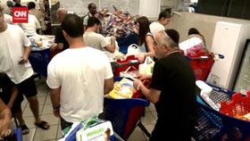 VIDEO: Warga Tel Aviv Panic Buying Akibat Perang Israel-Hamas