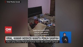 VIDEO: Viral Kamar Indekos Wanita Penuh Sampah
