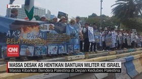 VIDEO: Massa Desak AS Hentikan Bantuan Militer ke Israel