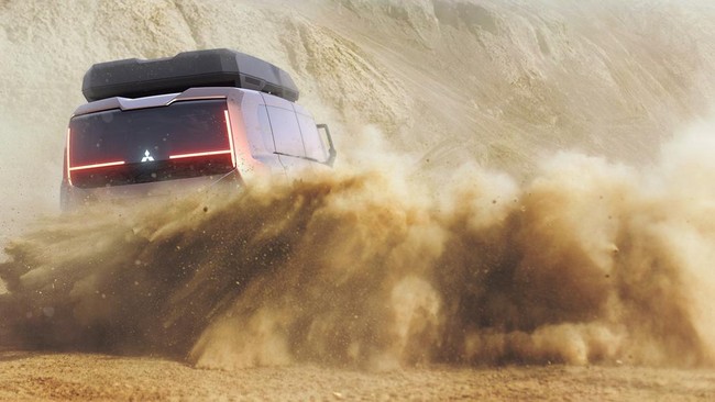 Mitsubishi memperlihatkan foto penggoda mobil konsep baru bertenaga listrik yang disebut 'Crossover MPV', model ini akan dipamerkan di JMS 2023.
