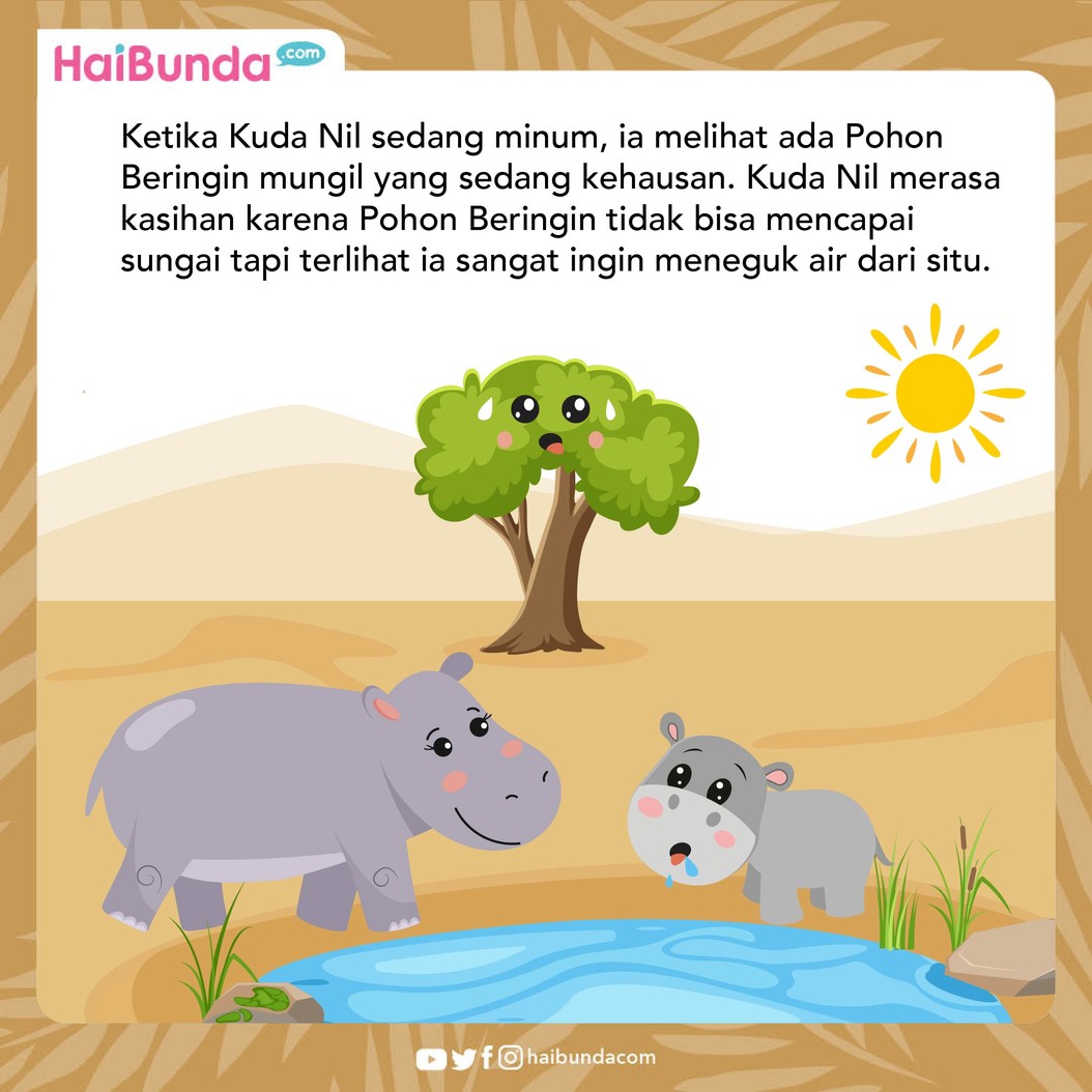 Fabel Kuda Nil dan Pohon Beringin