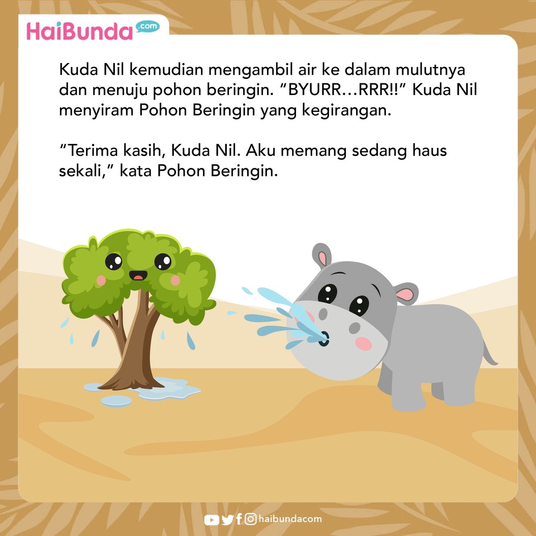 Fabel Kuda Nil dan Pohon Beringin