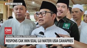 VIDEO: Respon Cak Imin Soal Uji Materi Usia Cawapres