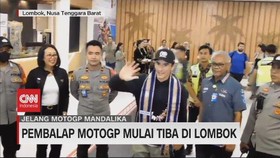 VIDEO: Pebalap MotoGP Mulai Tiba Di Lombok