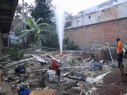 52 Warga Mengungsi Akibat  Semburan Gas dari Sumur Bor di Bogor