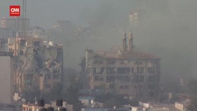 VIDEO: Penampakan Rudal Israel Hantam Universitas Islam di Gaza