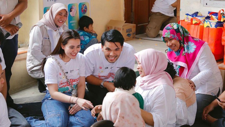 Aaliyah Massaid Aaliyah Massaid dengan Thariq Halilintar.