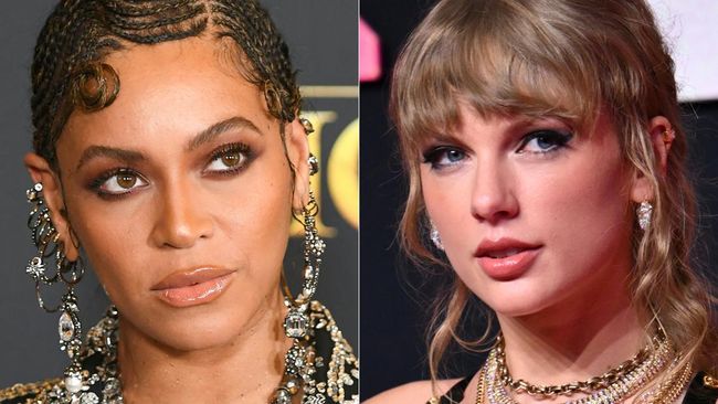 Beyonce jadi kejutan saat datang ke acara premier film The Eras Tour Taylor Swift yang digelar di AMC Theatre di The Grove Los Angeles, Rabu (11/10).