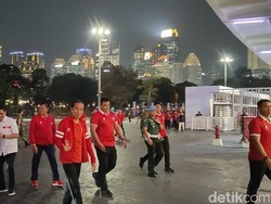 Jokowi dan Iriana Nonton Laga Indonesia Vs Brunei Darussalam di GBK