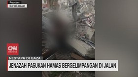 VIDEO: Jenazah Pasukan Hamas Bergelimpangan di Jalan