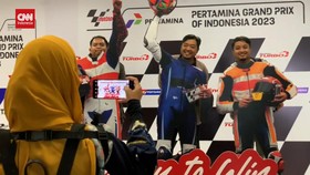 VIDEO: Kemeriahan MotoGP Mandalika Terasa di Bandara Lombok