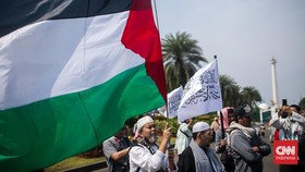 FOTO: Aksi Bela Palestina di Jakarta