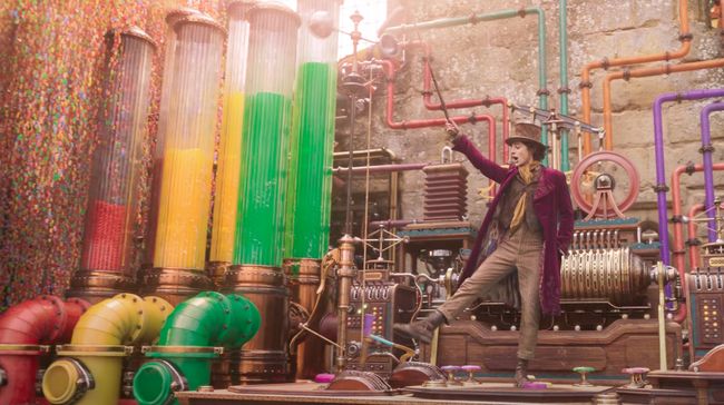 Wonka menduduki puncak box office Hollywood pada akhir pekan Tahun Baru 2024.