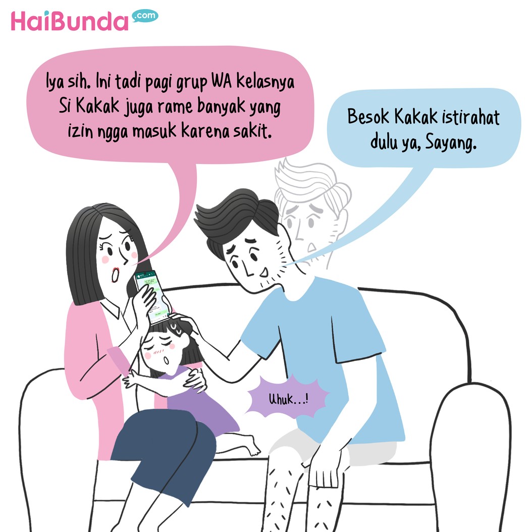 Komik kakak batuk