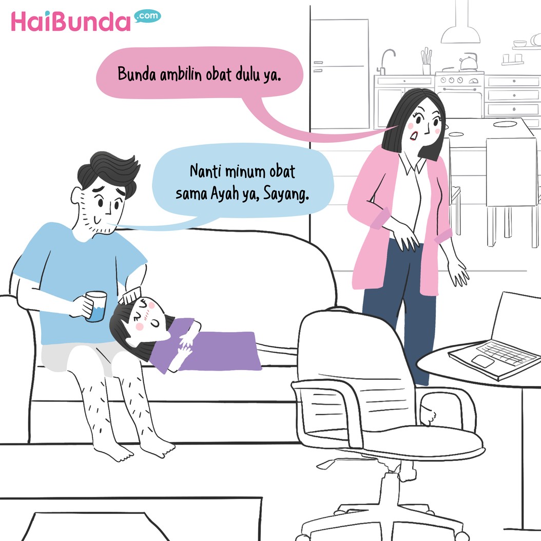 Komik kakak batuk