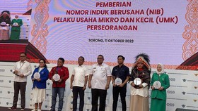 Dukungan PNM dan Pemerintah: 125 UMK di Sorong Terima NIB dari BKPM
