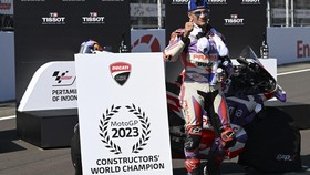 FOTO: Senyum Martin dan Sukses Ducati di Sprint Race MotoGP Mandalika