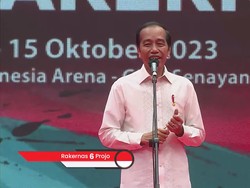 Jokowi Singgung Capres di Rakernas Projo: Orangnya Nggak di Sini