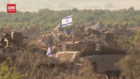 VIDEO: Militer Israel Kerahkan Puluhan Tank ke Wilayah Selatan