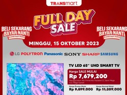 Beli TV Bisa Hemat hingga Rp 3,5 Juta di Transmart Full Day Sale Sekarang!